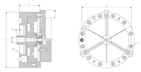 MBS/Z Draw Bar Operated Diaphragm Chucks dwg