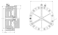 MBS/N Stationary Diaphragm Chucks dwg